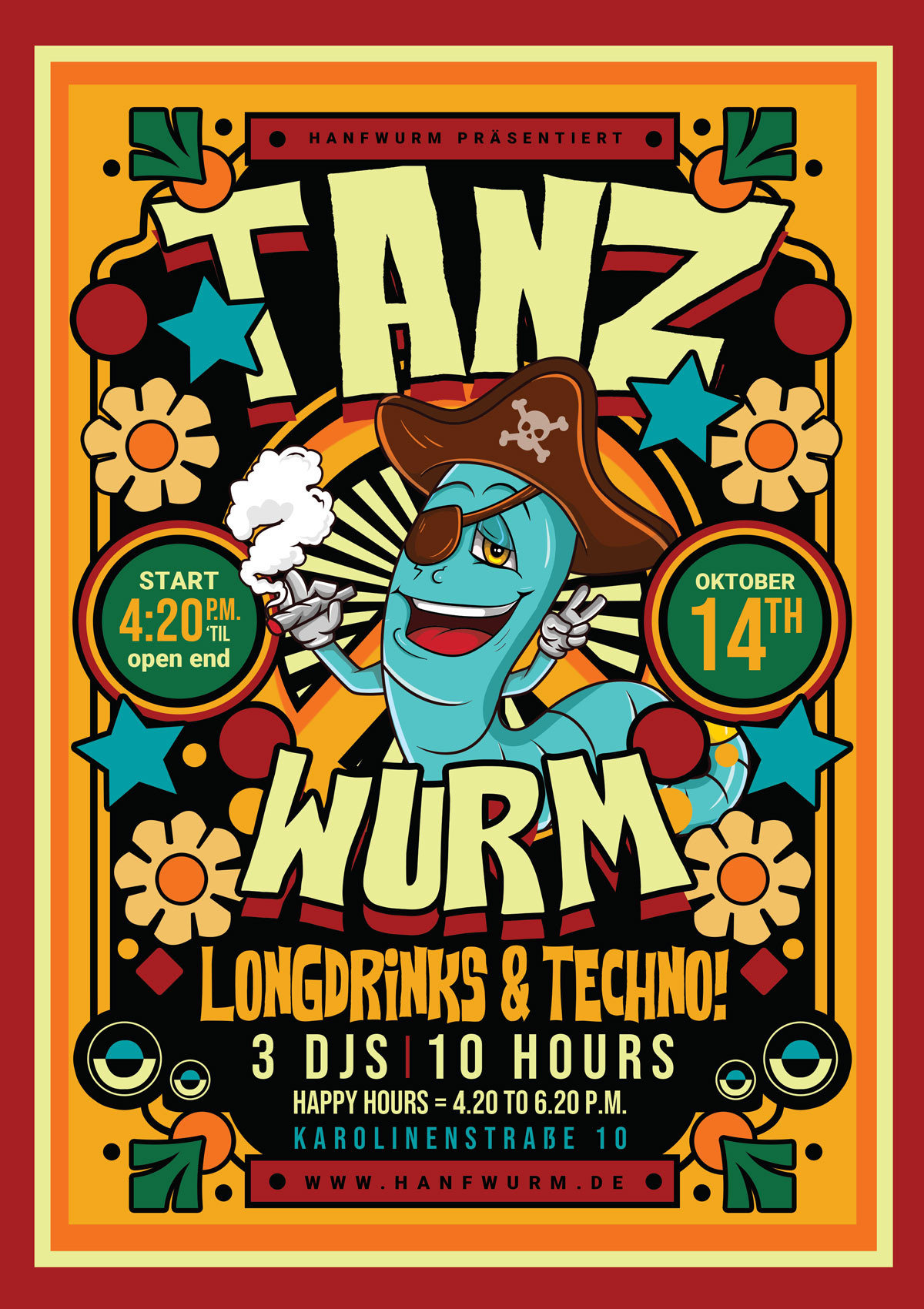 Tanzwurm-Flyer