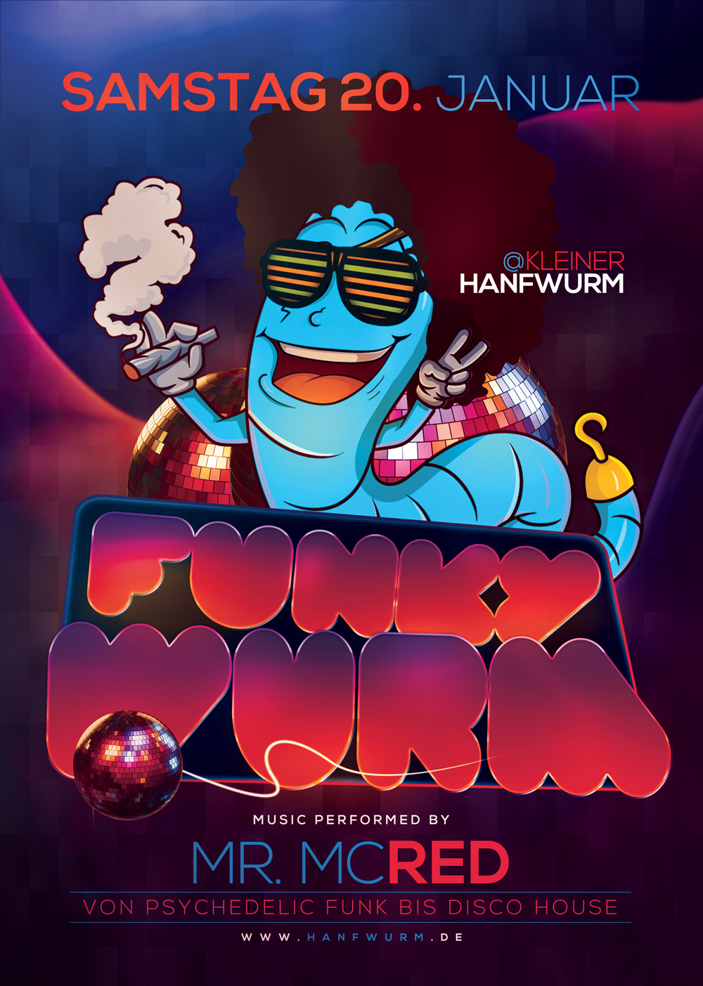 Funkywurm-Flyer